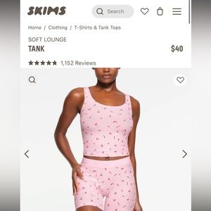 SKIMS Soft Lounge Tank in Cherry Blossom *LIMITED EDITION*